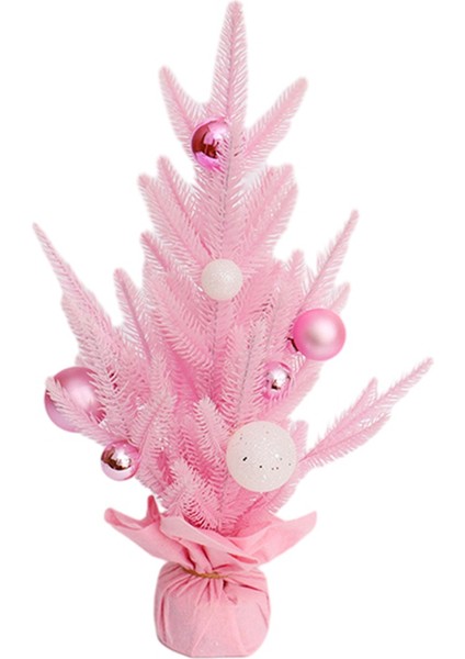 Mini Noel Ağacı, Yapay Küçük Masa Pembe Noel Ağacı A (Yurt Dışından)