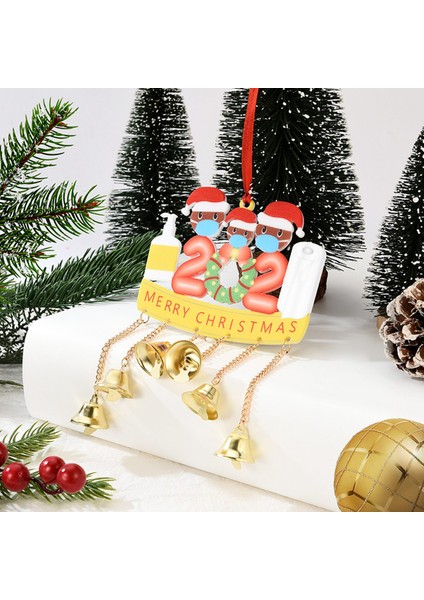 Aile Için 4pcs Kişiselleştirilmiş Dıy Noel Süsleri Kolye (Yurt Dışından)