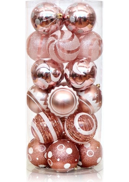 Noel Boyalı Top Seti Noel Ağacı Kolye Ev Noel Dekoru C (Yurt Dışından)