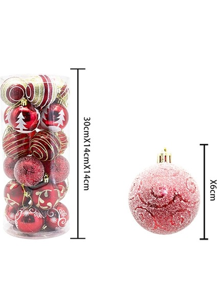 Noel Boyalı Top Seti Noel Ağacı Kolye Ev Noel Dekoru C (Yurt Dışından) fırsatları