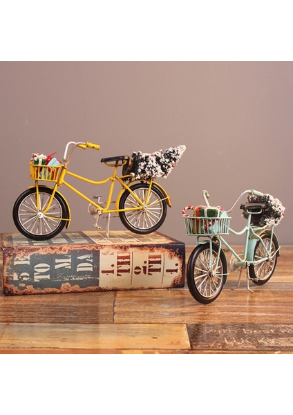 Noel Bisiklet Süsleri Teneke Pikap Modeli ve Dekorasyon Aksesuarları B (Yurt Dışından) modelleri