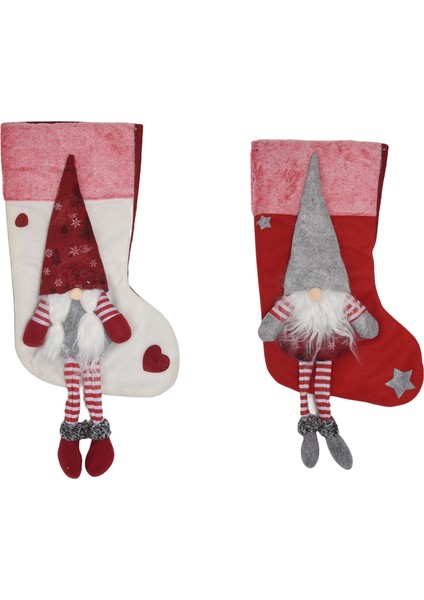 Adet Noel Çorapları, Noel Çorapları Süslemeleri, Noel Baba Hediyesi (Yurt Dışından)