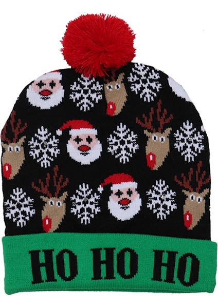 Renkli Parlayan Örgü Şapkalar Bere Hafif Örgü Şapka Yaşlı (Yurt Dışından)