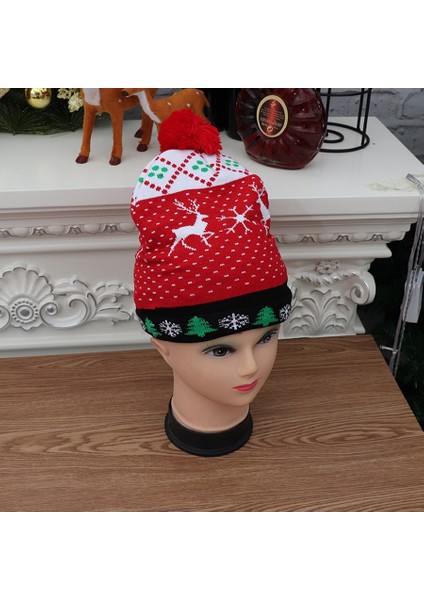 Renkli Parlayan Örgü Şapkalar Bere Hafif Örgü Şapka Yaşlı (Yurt Dışından) indirimleri