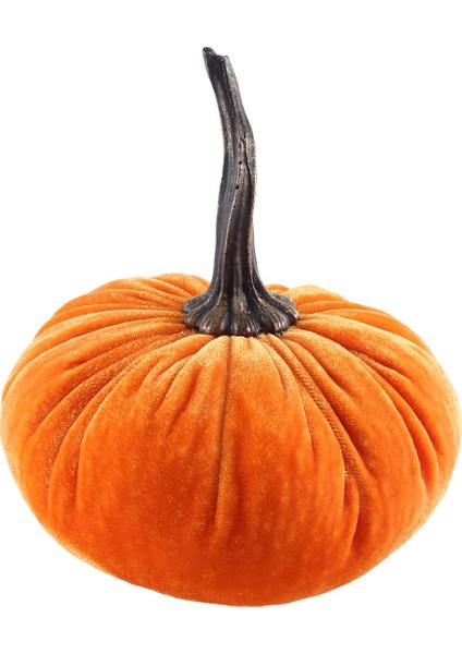 Dekorasyon Için Büyük Kadife Balkabakları, Cadılar Bayramı Ev Dekorasyonu (Turuncu) (Yurt Dışından)