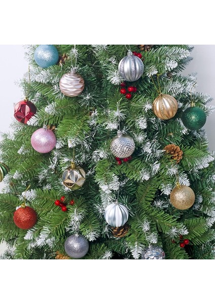 34 Adet Yılbaşı Ağacı Top Setleri 6cm Noel Süslemeleri (Altın) (Yurt Dışından) fırsatları