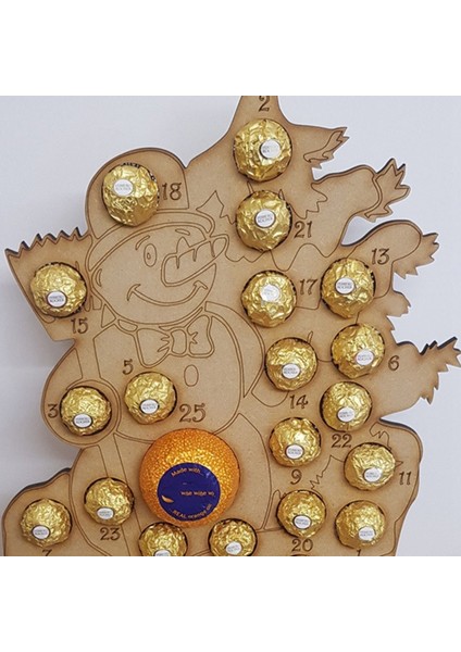 Noel Ağacı Elk Parti Dekorasyonu Için Noel Takvimi Ahşap B (Yurt Dışından) modelleri