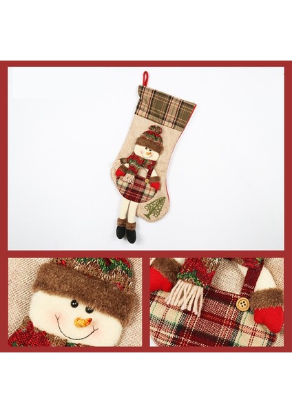 Noel Çorap Süslemeleri Çorap Kolye Şeker Çanta Kardan Adam (Yurt Dışından) indirimleri