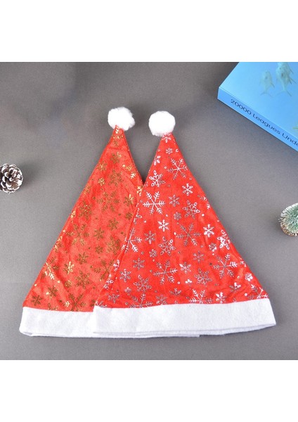 Noel Partisi Için Noel Altın Kadife Şapka, 12 Adet/set Altın (Yurt Dışından) fırsatları