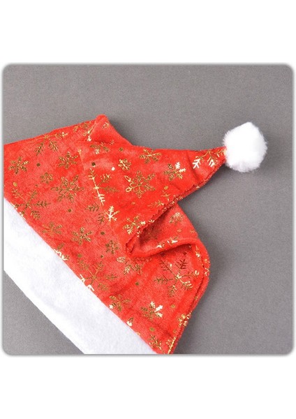 Noel Partisi Için Noel Altın Kadife Şapka, 12 Adet/set Altın (Yurt Dışından) indirimleri