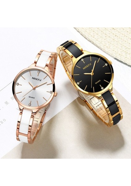 Şık Kadın Seramik Saat (Yurt Dışından)