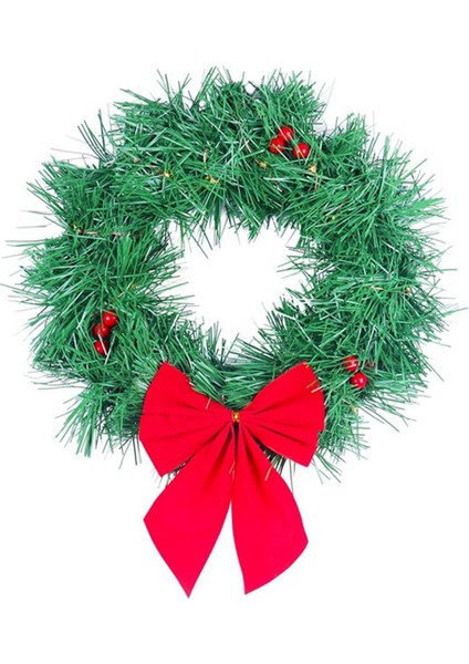 Işıklı Noel Dekor Çelengi, Arabaya, Kamyona, Kapı Süslemesine Uygun (Yurt Dışından)