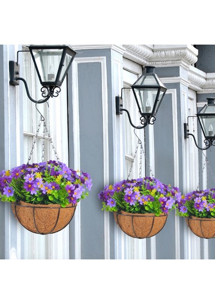 Çim Dekoru Için Sepette Yapay Asılı Çiçekler Iç Mekan-Mavi (Yurt Dışından) modelleri