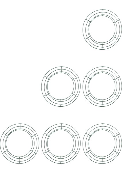 Parça Koyu Yeşil Tel Çelenk Yüzük Tel Çelenk Çerçevesi (Yurt Dışından) indirimleri