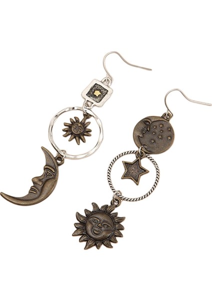 Kı Için Vintage Kolye Küpe Mitoloji Düzensiz Asimetrik (Yurt Dışından)