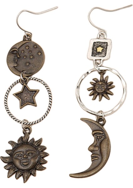 Kı Için Vintage Kolye Küpe Mitoloji Düzensiz Asimetrik (Yurt Dışından) modelleri