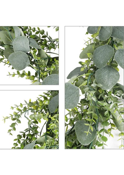 4 Adet Okaliptüs Garland Yapay Okaliptüs Yaprakları Sarmaşıklar, (5.9ft) (Yurt Dışından)