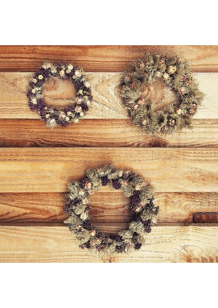 Dıy Noel Zanaat Düğün Dekorları Için 2 Adet 14 Inç Asma Çelenkler (Yurt Dışından)
