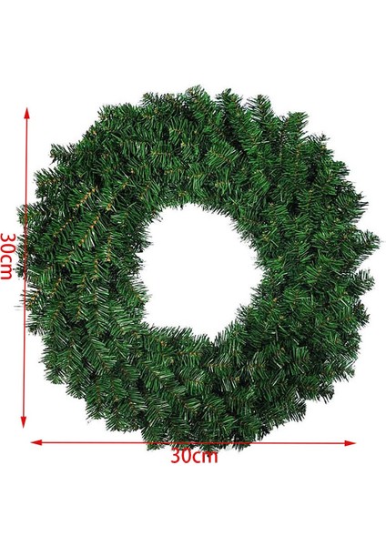 Noel Dekorasyonu Için 1 Adet 30CM Yapay Çam Çelengi Garland (Yurt Dışından)