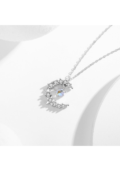 Yıldız Ay S925 Gümüş Bayan Kolye (Yurt Dışından) modelleri