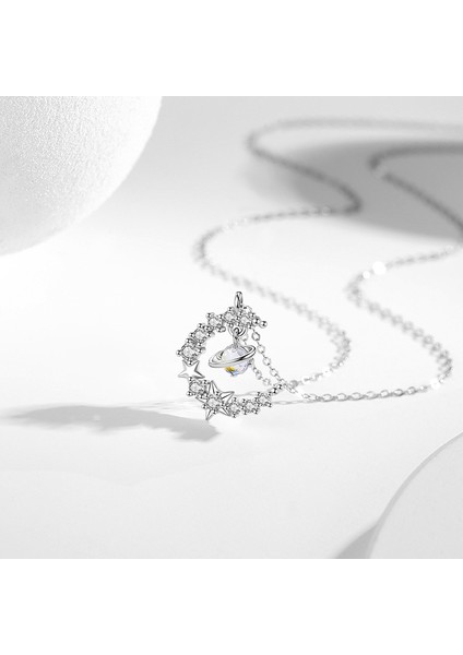 Yıldız Ay S925 Gümüş Bayan Kolye (Yurt Dışından) fırsatları