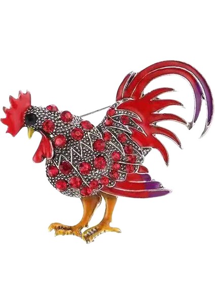 Tavuk Broş Pin Kadınlar Için Moda Takım Korsaj Kırmızı (Yurt Dışından) fırsatları