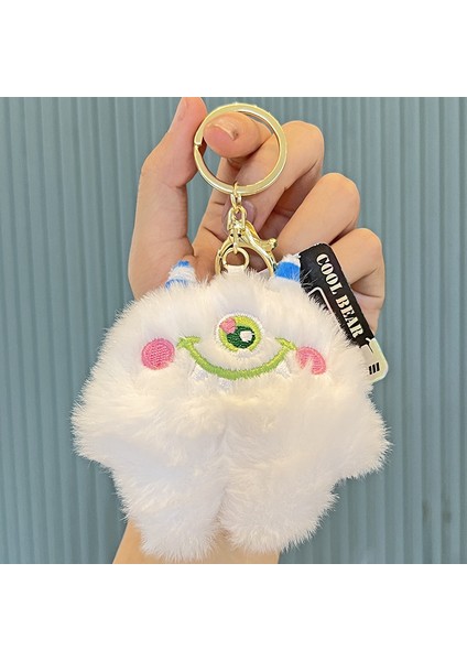 Tek Gözlü Küçük Canavar Peluş Anahtarlık Bebek (Yurt Dışından)