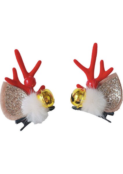 Boynuz Noel Saç Tokası (Yurt Dışından)