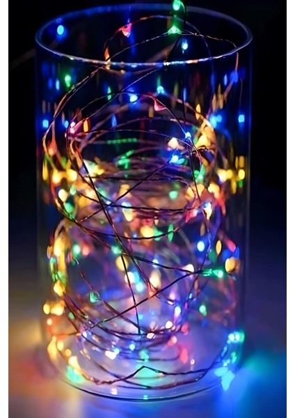 3 Metre 3 Fonksiyonlu Peri Led RGB Pilli Dekoratif Aydınlatma Yılbaşı Çam Ağacı Ev Süsleme