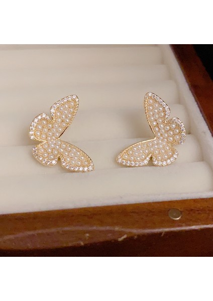 Narin ve Sade Inci Kelebek Küpeler, Şık ve Çok Yönlü (Yurt Dışından) modelleri