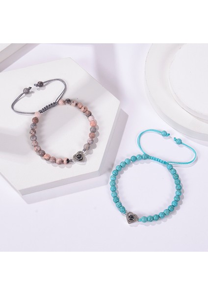 Moda 100 Dilde Seni Seviyorum Projeksiyon Bilezik Pembe Kristal Taşlı Boncuklu Bileklik Kalp Şeklinde Projeksiyon Taşlı Bileklik (Yurt Dışından) fiyatları