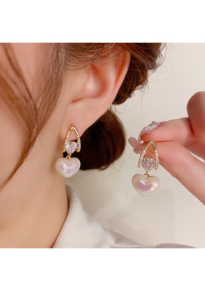 Narin Zirkon Kalp Küpeler, Retro Şık (Yurt Dışından) modelleri