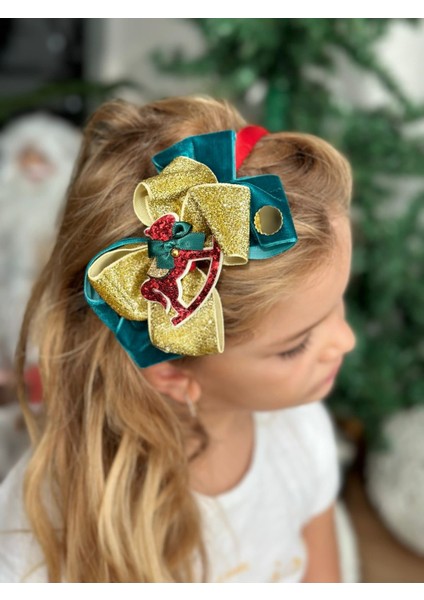 Yılbaşı Özel Tasarım Lüks Simli Sallanan At Atlıkarınca Süslü Kadife Kadın Çocuk Tacı Parti Taç fiyatları