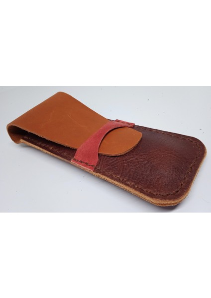 Gerçek Deri Özel Kalemleriniz Için Kalemlik 2 x 3 Kalem Için 27 cm 6 H0704