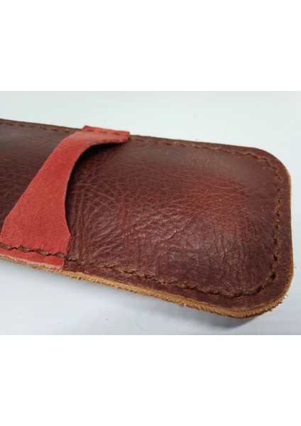 Gerçek Deri Özel Kalemleriniz Için Kalemlik 2 x 3 Kalem Için 27 cm 6 H0704
