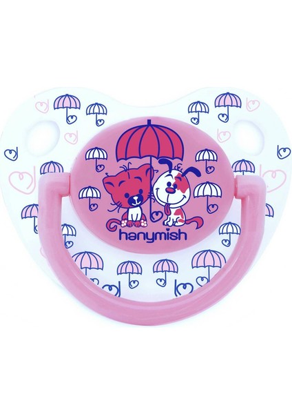 115 Mini Silikon Damaklı Emzik No 1 0-6 Ay Pembe