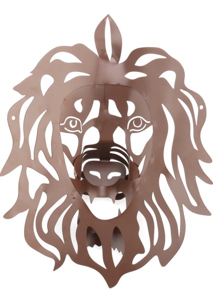 Iskandinav Altın Aslan Duvar Hayvanı Aslan Kafası Sanat Duvar Lüks Dekor, Büyük (Yurt Dışından)