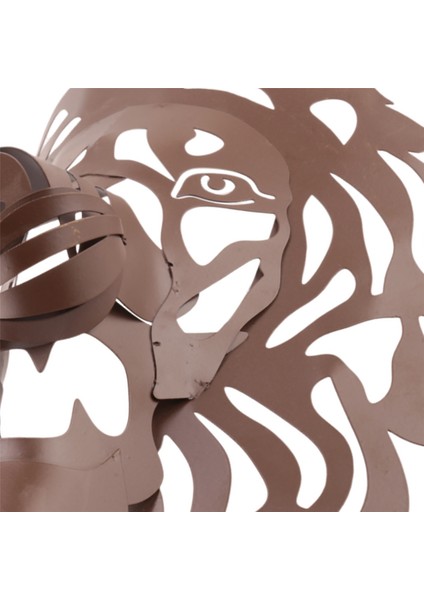 Iskandinav Altın Aslan Duvar Hayvanı Aslan Kafası Sanat Duvar Lüks Dekor, Büyük (Yurt Dışından)