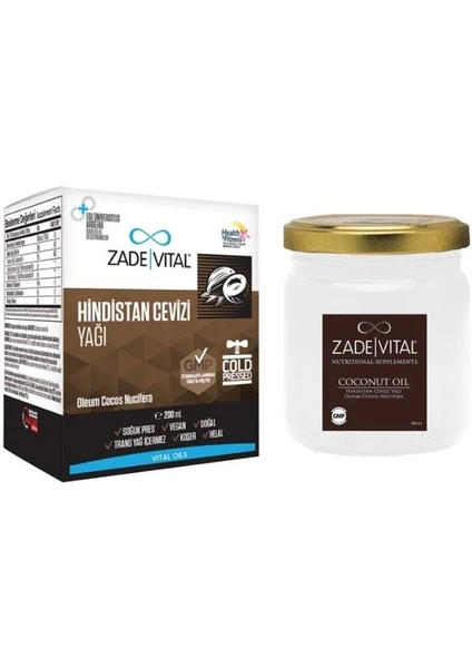 Zade Vital Hindistan Cevizi Yağı 200 ml