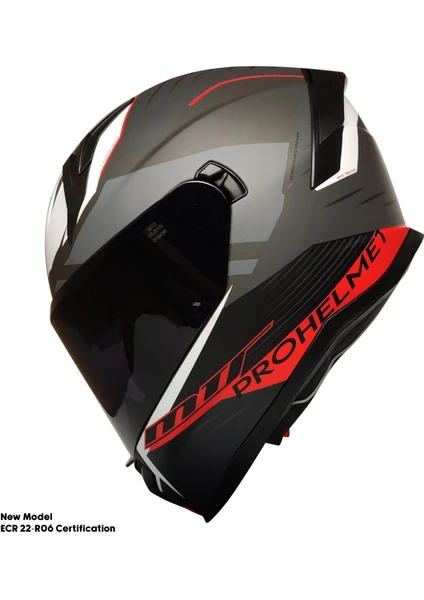 Motosiklet Kask Ece 22.R06 Sertifikalı Güneş Vizörlü Fiber Kask Full Face Motor Kaskı Yeni Sezon Twister