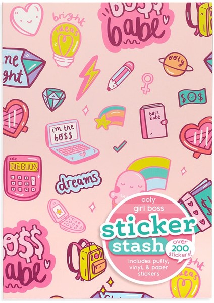 Ooly Sticker Stash Çıkartma Seti - Girl Boss