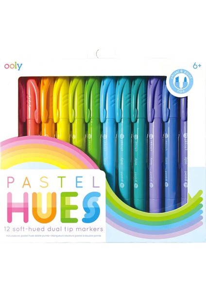 Pastel Renkler Ooly Pastel Hues Çift Uçlu 12’li Keçeli Kalem