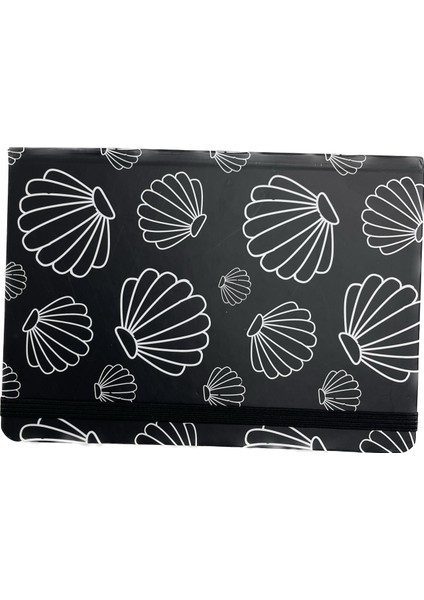14 x 20 cm Sert Kapak Lastikli Siyah Defter 100 Yaprak 90 gr