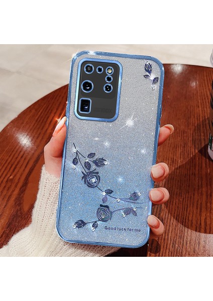 Samsung Galaxy S20 Ultra Glitter Tpu Telefon Kapağı Kayışla (Yurt Dışından) fiyatları