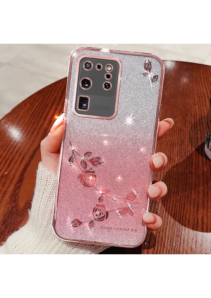 Samsung Galaxy S20 Ultra Glitter Tpu Telefon Kapağı Kayışla (Yurt Dışından) fiyatları