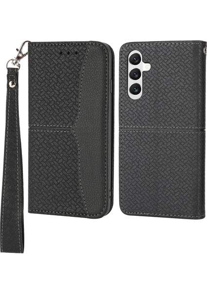 Samsung Galaxy A25 5g Dokuma Doku Pu Deri Stand Telefon Cüzdan Kapağı Kayış (Yurt Dışından) fiyatları
