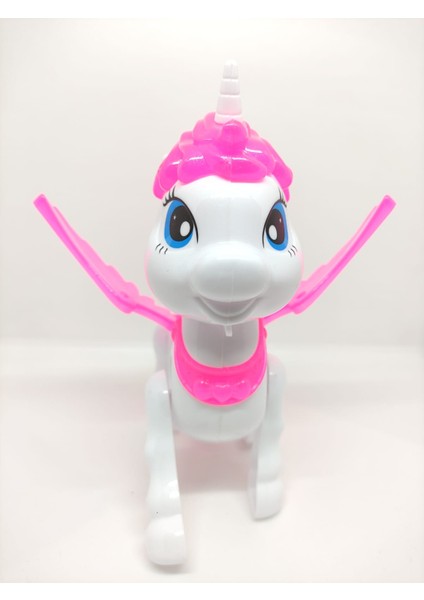 Unicorn Sesli Ipli Işıklı Yürüyen Unicorn Oyuncak 18CM