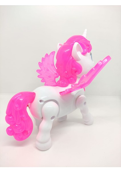 Unicorn Sesli Ipli Işıklı Yürüyen Unicorn Oyuncak 18CM