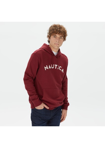 Nautıca Erkek Bordo Standart Fıt Uzun Kollu Sweatshırt KE37604T.6DA