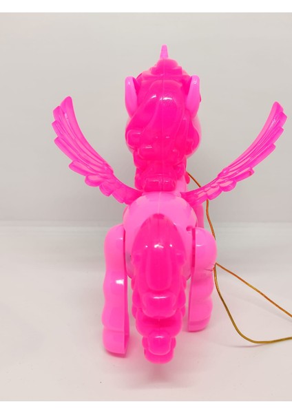 Unicorn Sesli Ipli Işıklı Yürüyen Unicorn Oyuncak 18CM